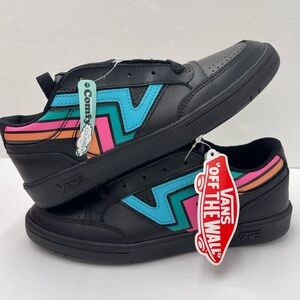 Vans Men’s Lowland Cc (Fader) Black/Multi
VN0A4TZY9OL
 Black Multicolor Sneakers